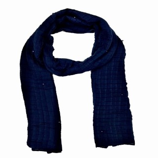 Designer Crush Diamond Studded Stole - Royal Blue	